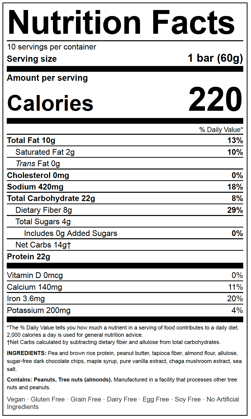 Peanut Butter Chocolate Protein Bar