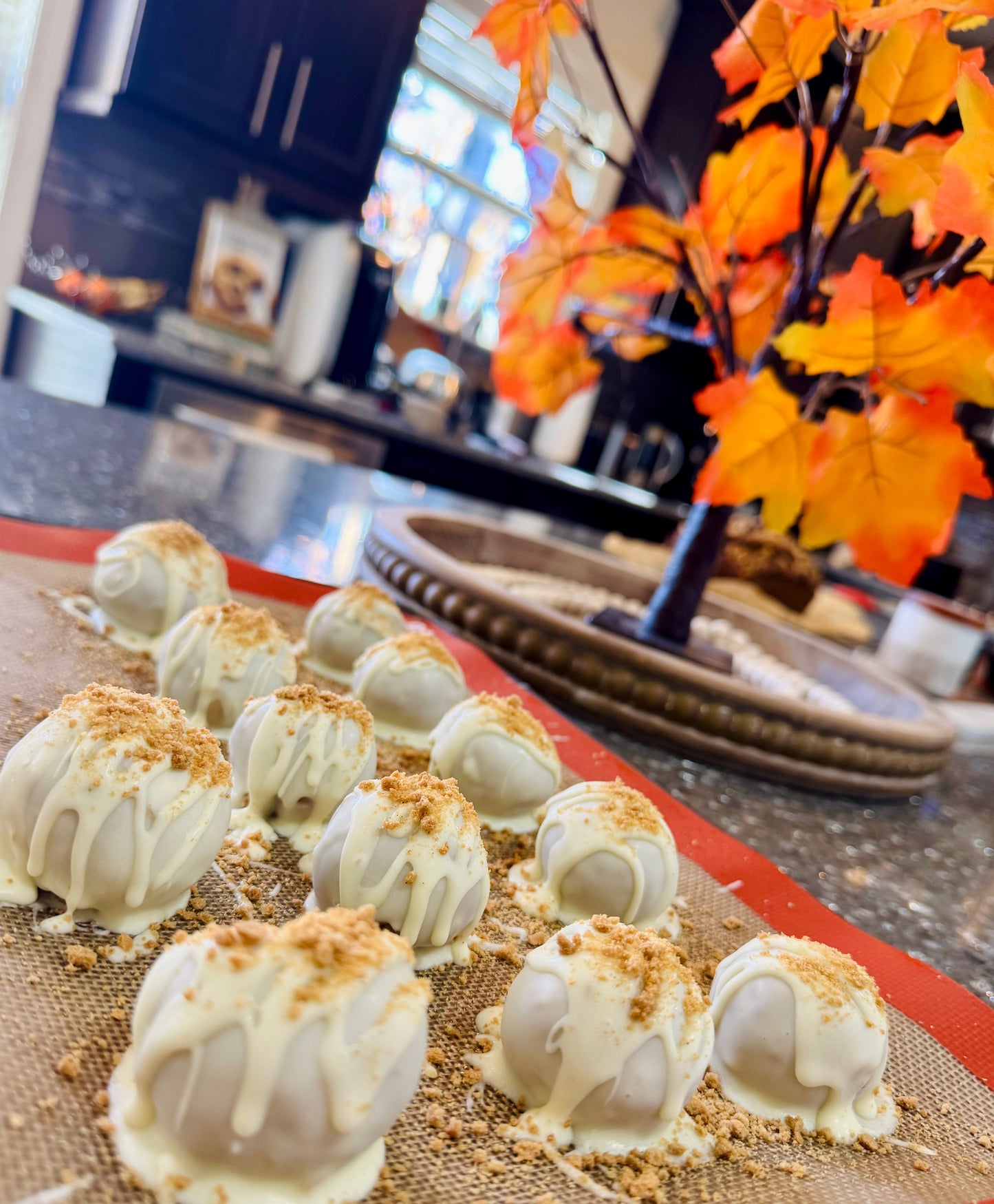 Pumpkin Pecan Pie Truffles
