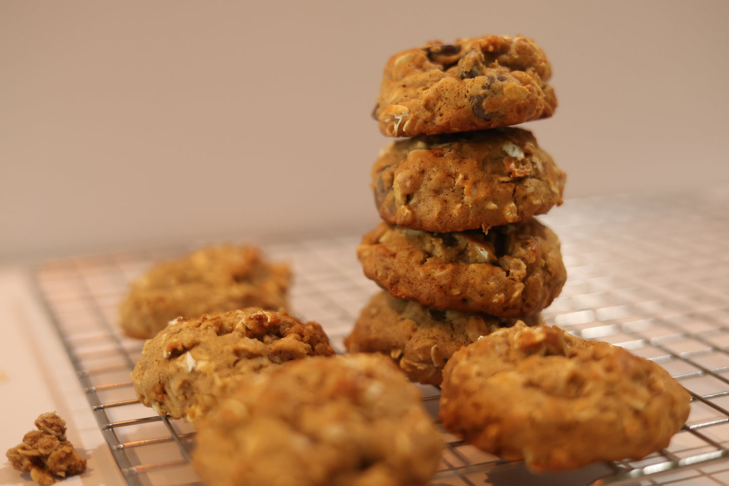 Chewy Protein Granola Cookies