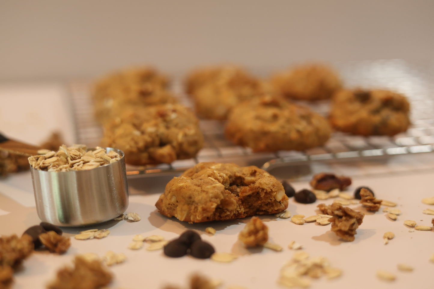 Chewy Protein Granola Cookies