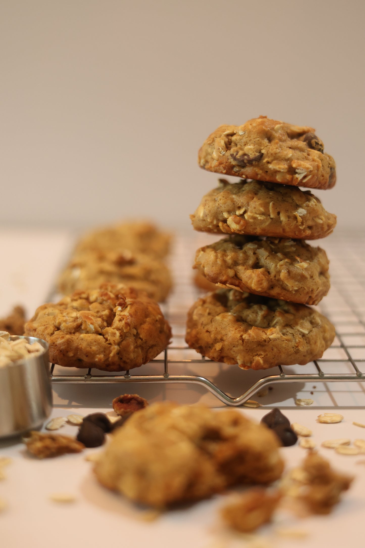Chewy Protein Granola Cookies