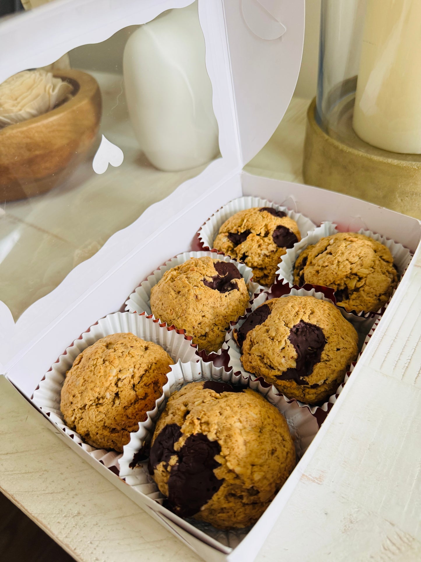 Chewy Protein Granola Cookies