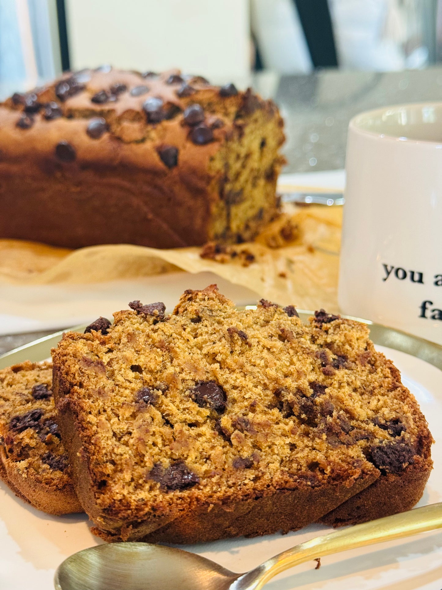 Chocolate Chip Protein Banana Bread